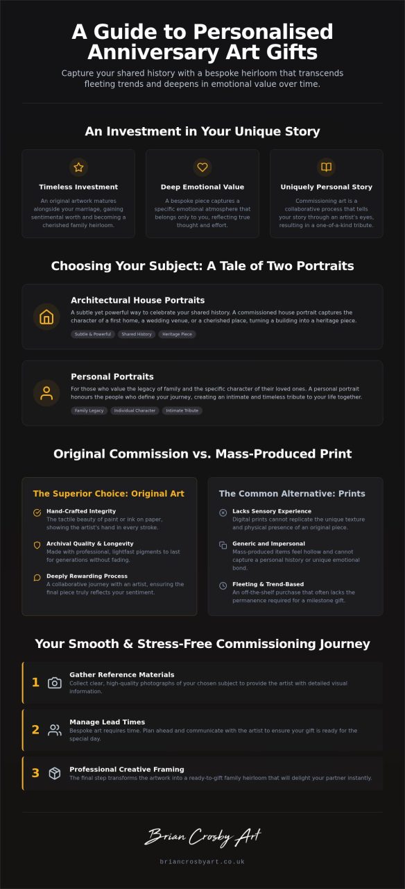 Personalised Anniversary Art Gift: A Guide to Bespoke Fine Art Commissions