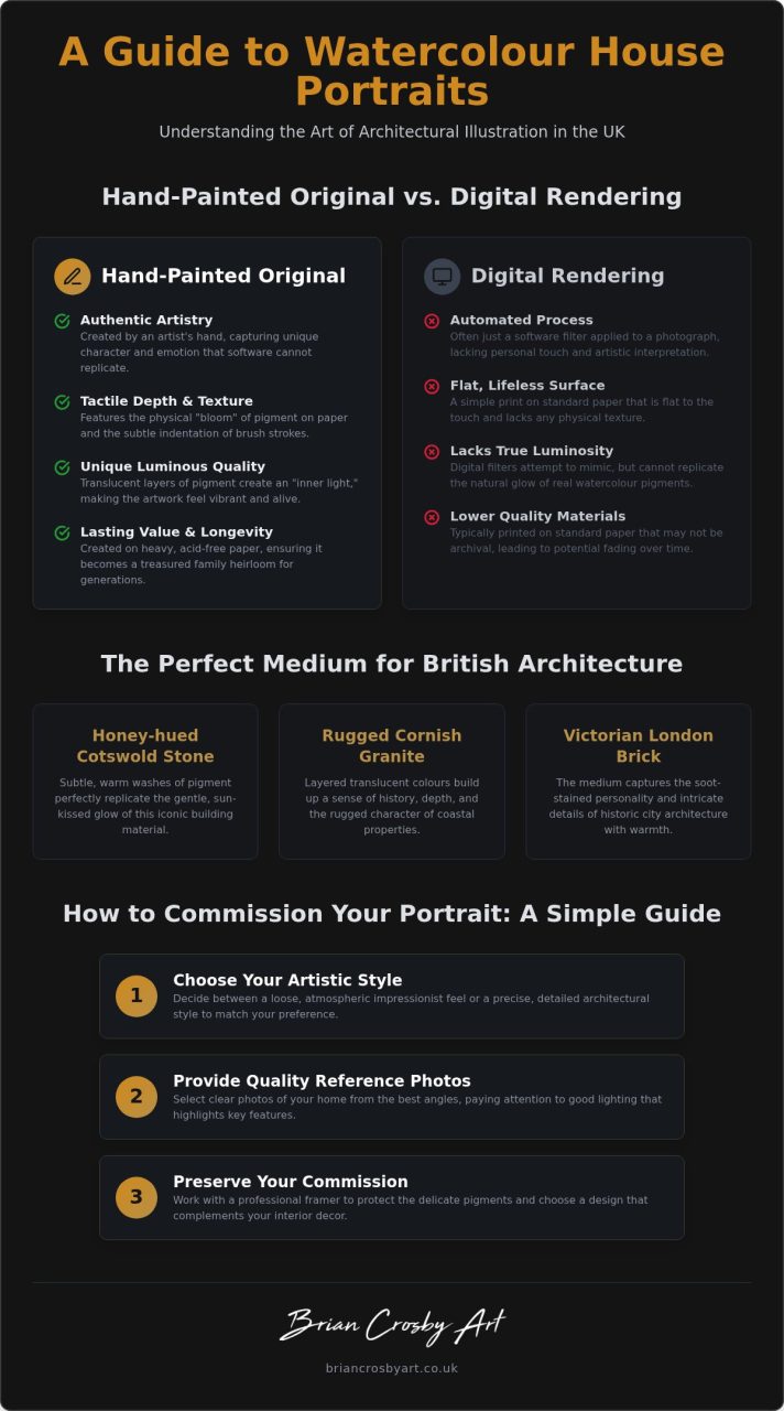 Watercolour House Portraits UK: A Guide to Commissioning Bespoke Architectural Art