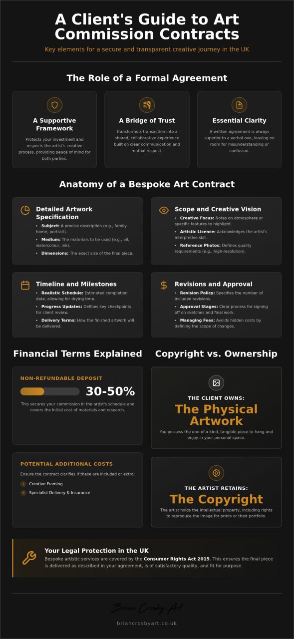 What to Expect in an Art Commission Contract: A UK Guide and Template