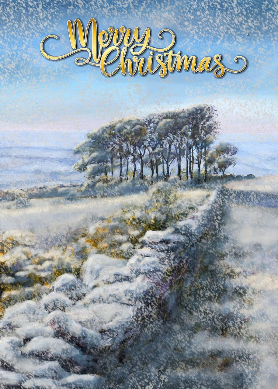 Snowy Cleeve Hill Cards (10 Pack)